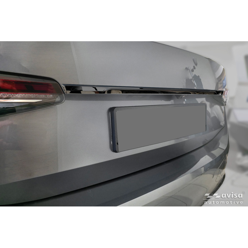 Avisa Moulure de hayon en Inox Noir Chrome sur mesure pour Skoda Superb IV Liftback (NZ3) 2024-
