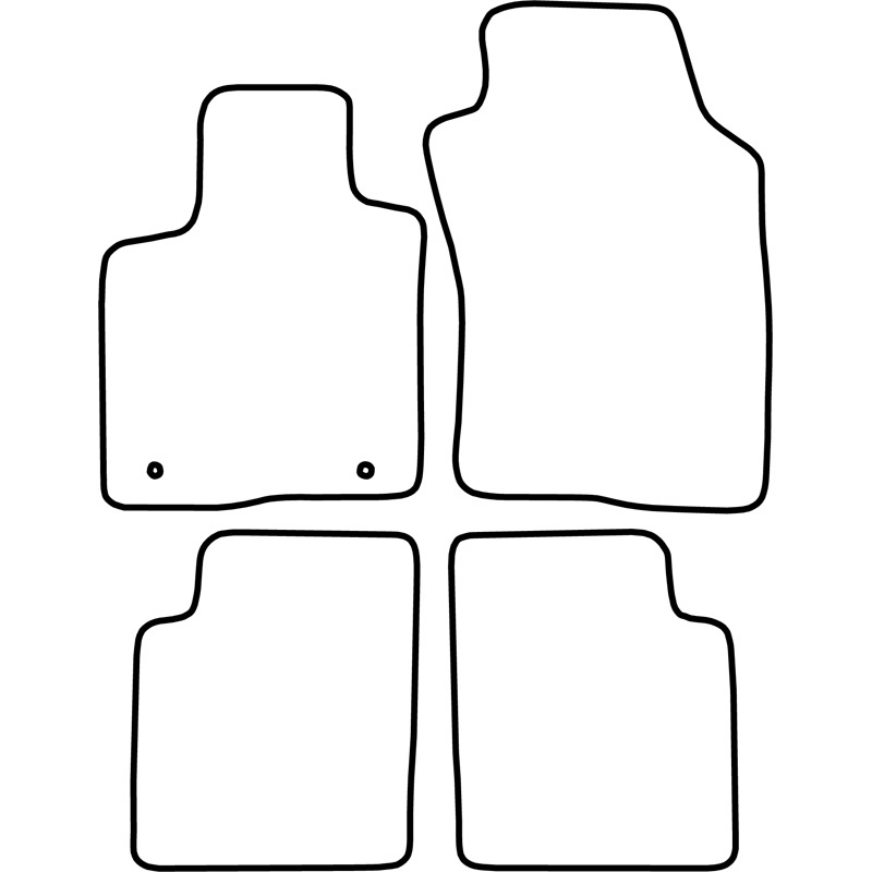 Set de tapis de sol en velours sur mesure pour Lancia Ypsilon 2011-