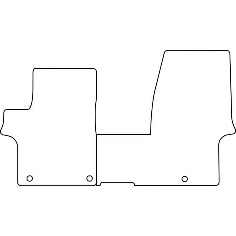 Set de tapis de sol en velours sur mesure pour Kia PV5 2025- (seulement avant)