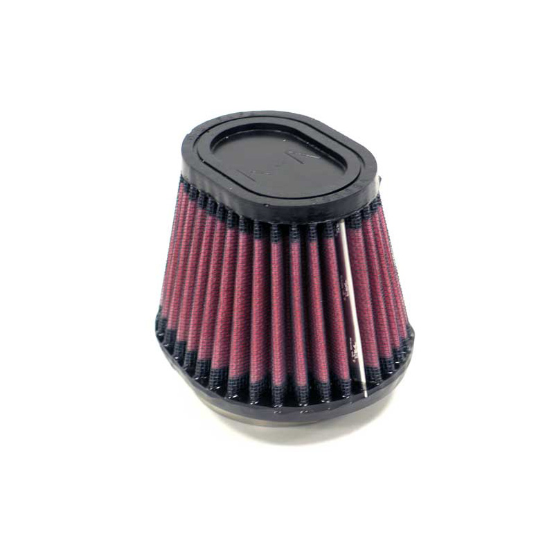 K&N Filtre à Air Universel Ovale/Conique 62mm raccordement, 114mm x 95mm de base, 89mm x 64mm en haut, 89mm hauteur (RU-3780)