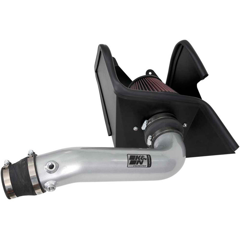 K&N Kit d'admission Typhoon sur mesure pour Hyundai Veloster N & i30 N 2.0 L4 2017-2024 - Argent (69-5324TS)