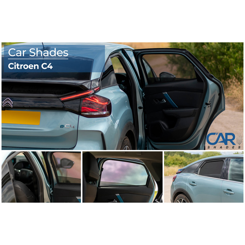 Set de Car Shades (portes arrières) sur mesure pour Citroën C4 III 5 portes 2020- (2-pièces)