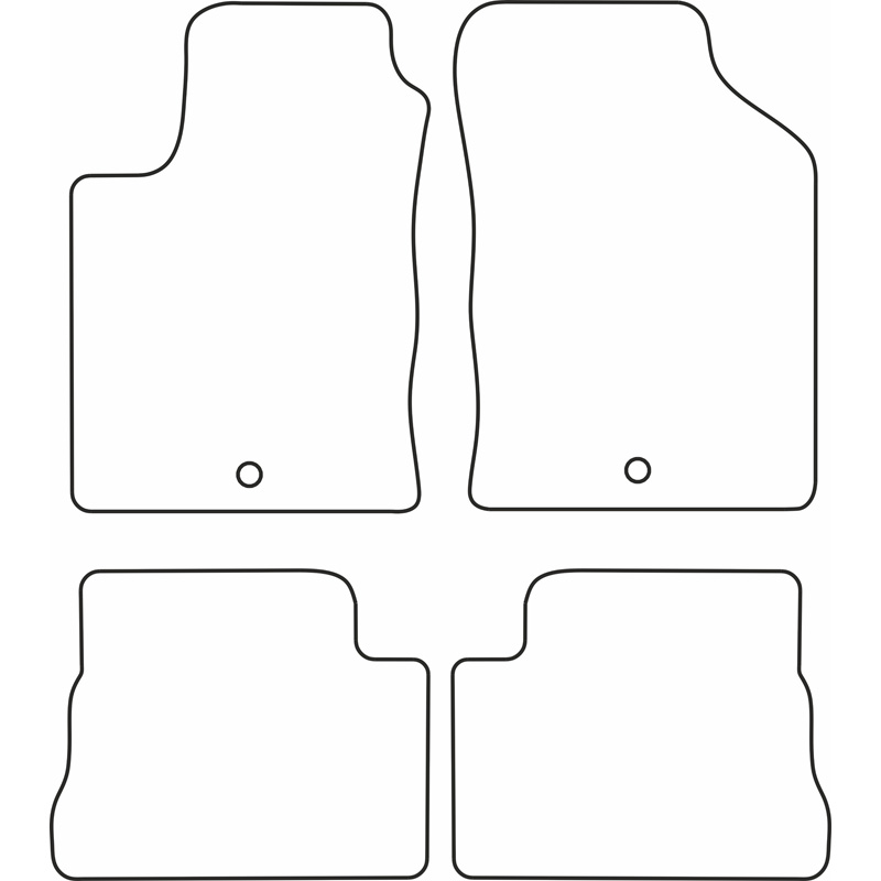 Set de tapis de sol en velours sur mesure pour Hyundai Getz 2002-2008