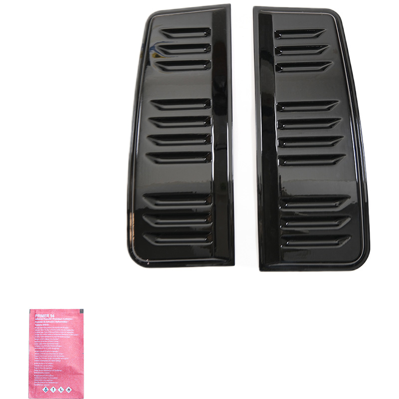 Oneway Jeu de prises d'air (latérales) sur mesure pour Volkswagen Transporter T5.1/T6/T6.1 2010-2022 (Chassis longue) - Noir brillant