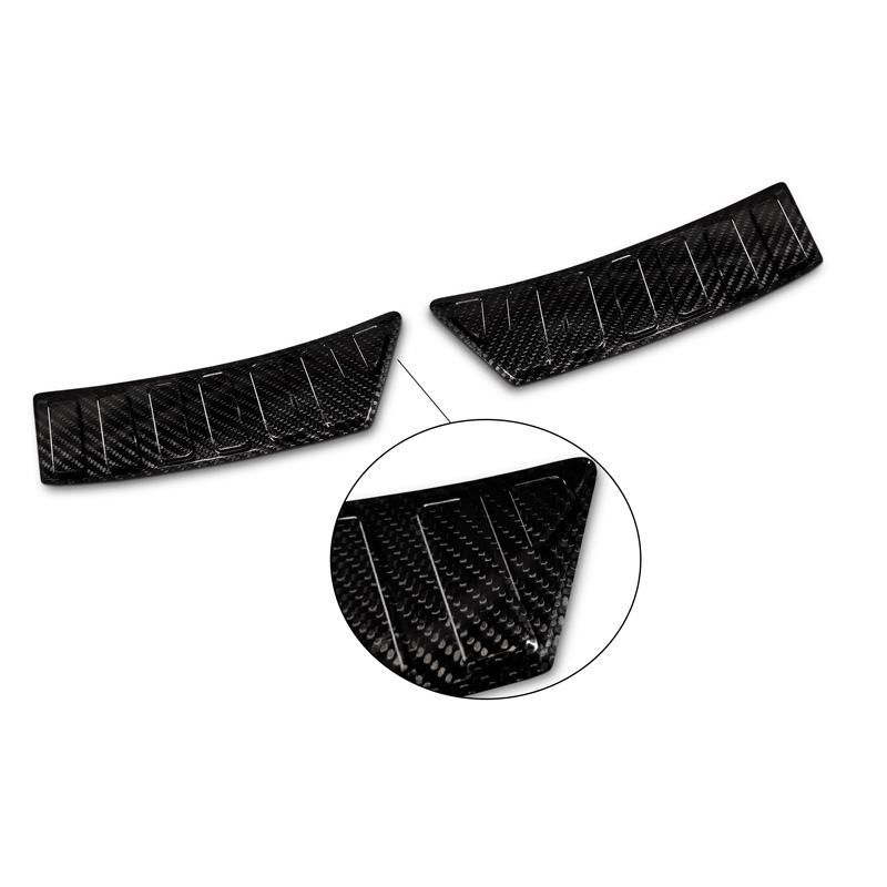 Protection de seuil arrière carboné 3D sur mesure pour Ford Puma 2019- 2-pièces
