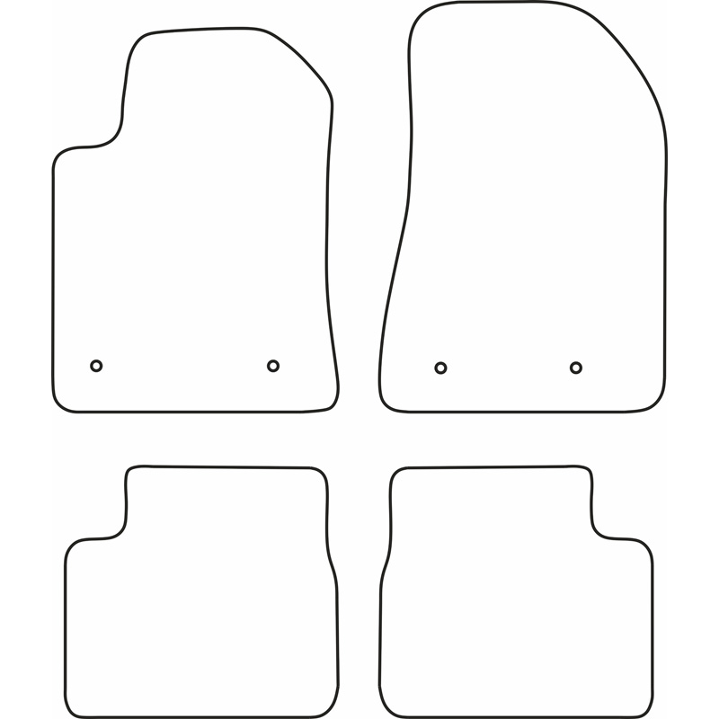 Set de tapis de sol sur mesure pour Alfa Romeo Giulietta 2014-