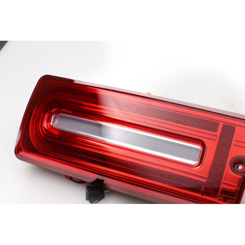 Set de Feux Arrière LED sur mesure pour Mercedes Classe-G W463 G500/G550/G55/G63 AMG 1999-2018 - Rouge/Clair - incl. Feux Dynamiques