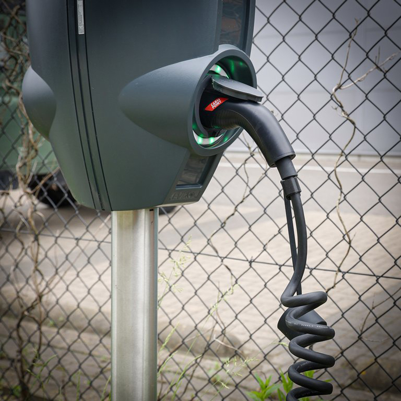 Câble de charge à spirale Carpoint pour véhicule électrique Type 2>2 32 AMP triphasé 6 mètres