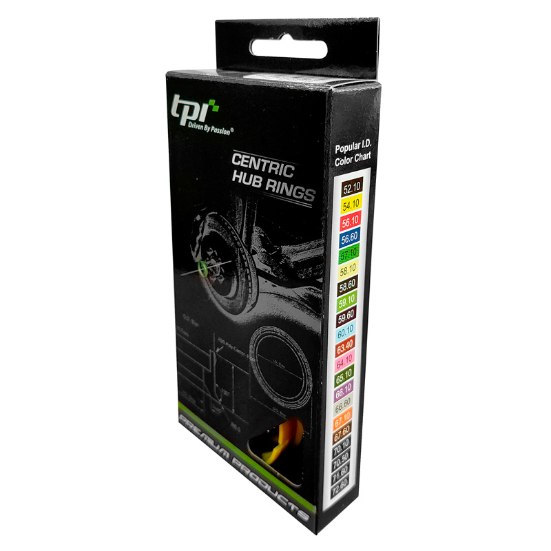 Set de Bagues de Centrage TPI - 70.1->60.1mm - Process Bleu