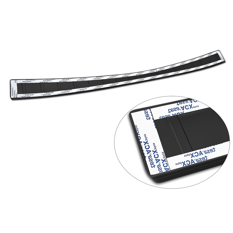Protection de seuil arrière inox noir sur mesure pour Lexus RZ 2023- 'Ribs'