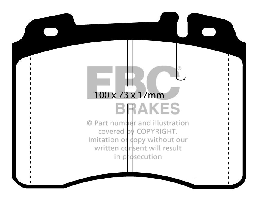 EBC Brakes MERCEDES SL-Class (R129) SL320 96-99 Remblokken voorz