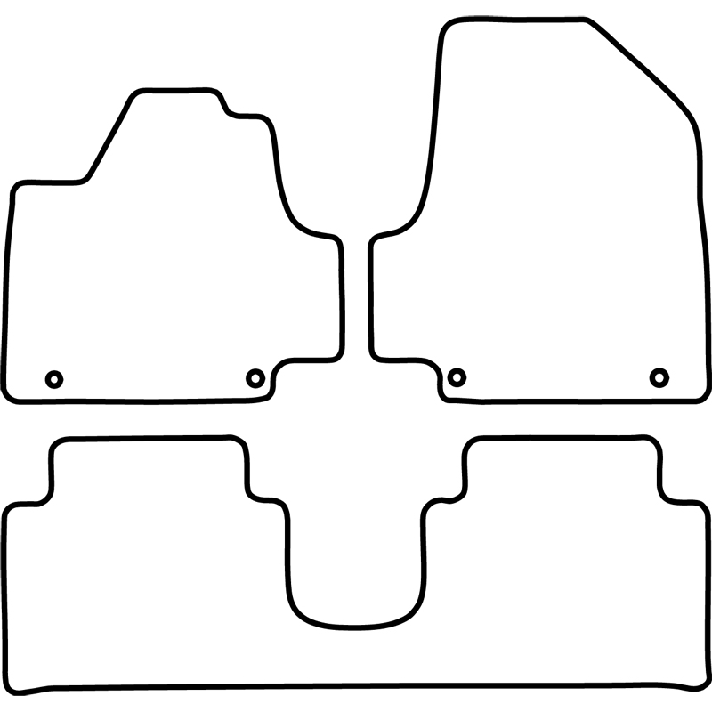 Set de tapis de sol en velours sur mesure pour Hyundai Ioniq 5 (NE) 2020- (console centrale coulissante)