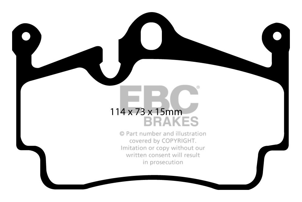 EBC Brakes PORSCHE Cayman (Cast Iron Discs only) 3.4 Sport 2008-