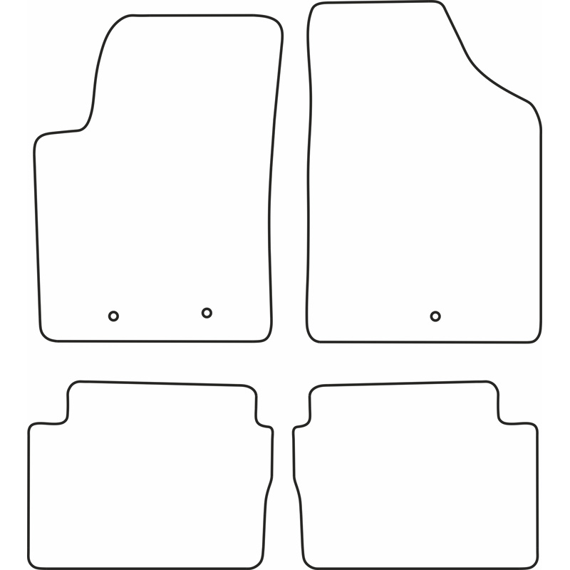 Set de tapis de sol sur mesure pour Hyundai i10 2008-2010