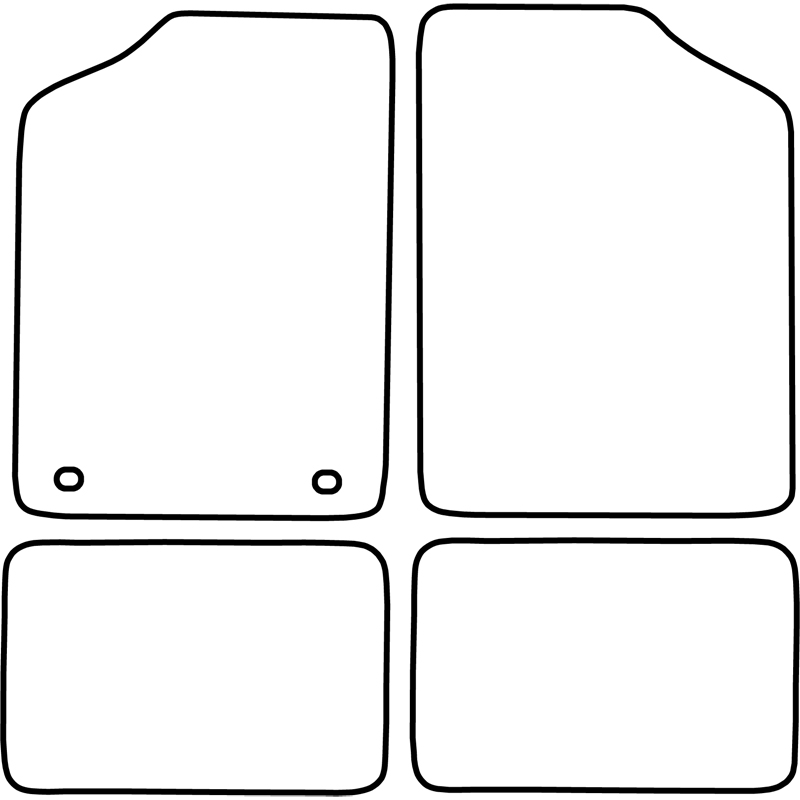 Set de tapis de sol sur mesure pour Volkswagen Golf III Cabrio 1992-1998 & Golf IV Cabrio 1998-2002