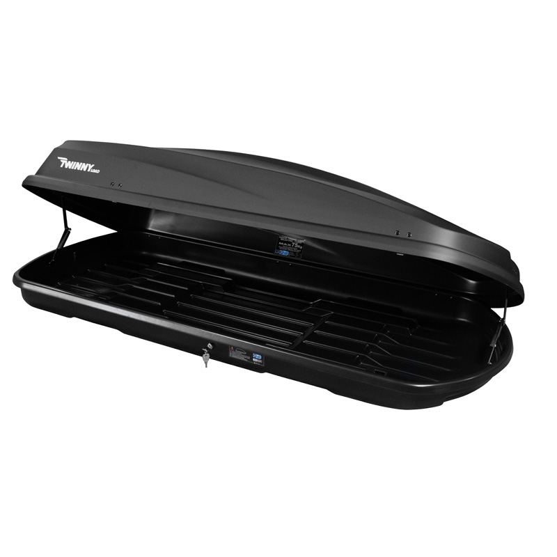 Twinny Load Coffre de Toit TBX 470 litres Noir Mat avec Texture 189x78x38cm