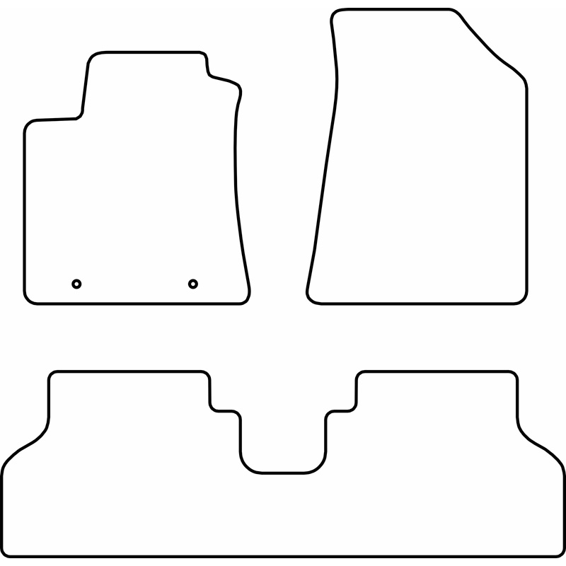Set de tapis de sol en velours sur mesure pour Hyundai e-Kona II (EV) 2023-