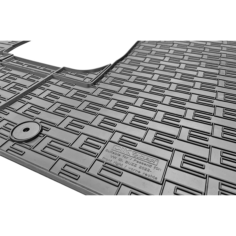 Set tapis de caoutchouc sur mesure pour Volkswagen ID.Buzz Bus 2022- (3-pièces)