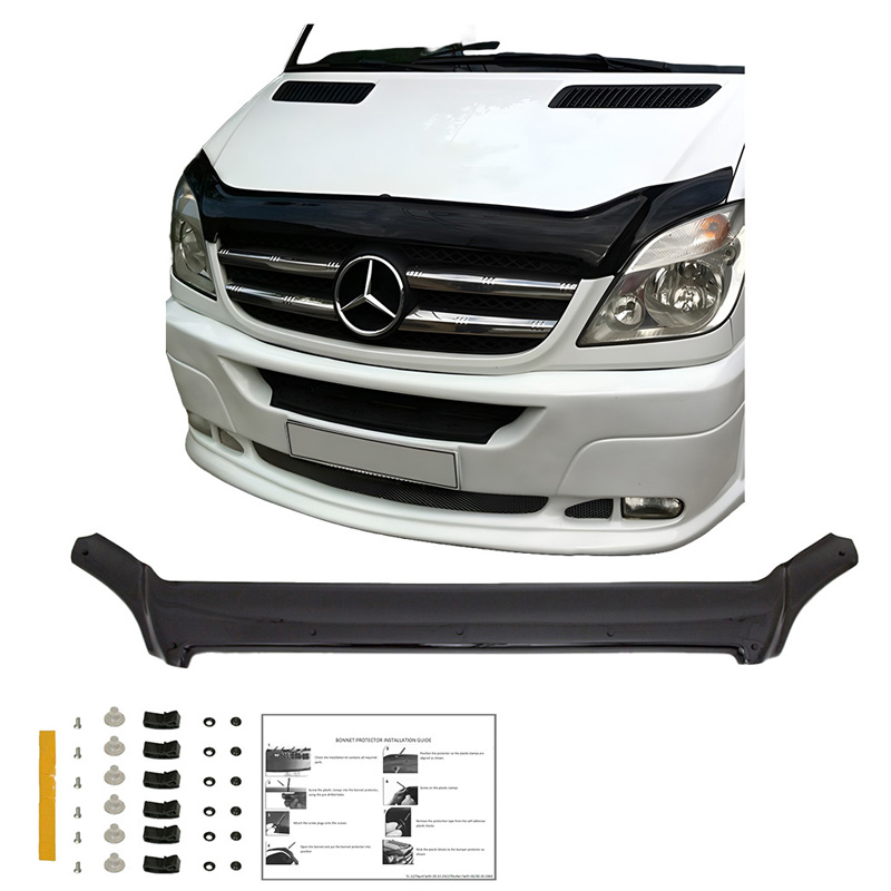 Protection du capot sur mesure pour Mercedes Sprinter W906 2006-2013 - Noir brillant