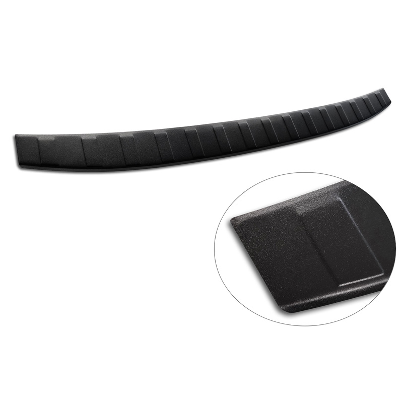 Protection de seuil arrière inox noir mat sur mesure pour Volvo V90 9/2016- 'Ribs'