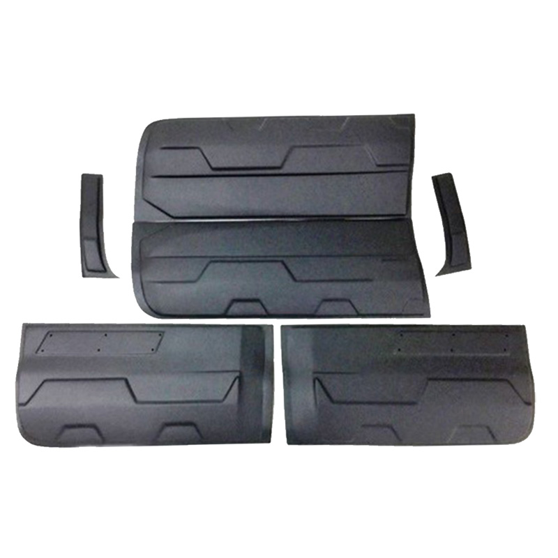 Jeu de baguettes de porte sur mesure pour Ford Ranger T6/T7/T8 2012-2022 (Jumbo) - Noir brillant