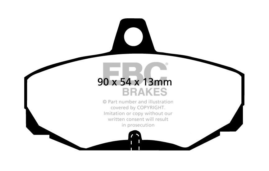 EBC Brakes FORD Sierra 2.0 Turbo Cosworth 85-90 Remblokken achte