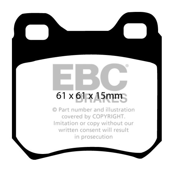EBC Brakes VAUXHALL (OPEL) Carlton 2.3 D 86-88 Remblokken achter