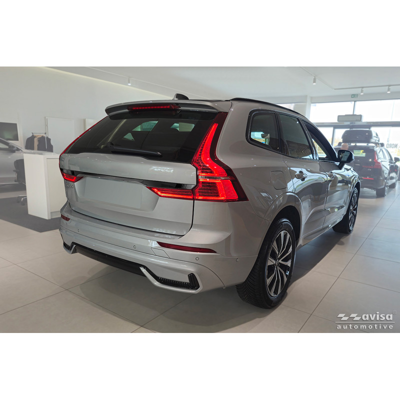 Avisa Moulure de hayon en Inox Noir Chrome sur mesure pour Volvo XC60 II 2017-2021 & Facelift 2021-