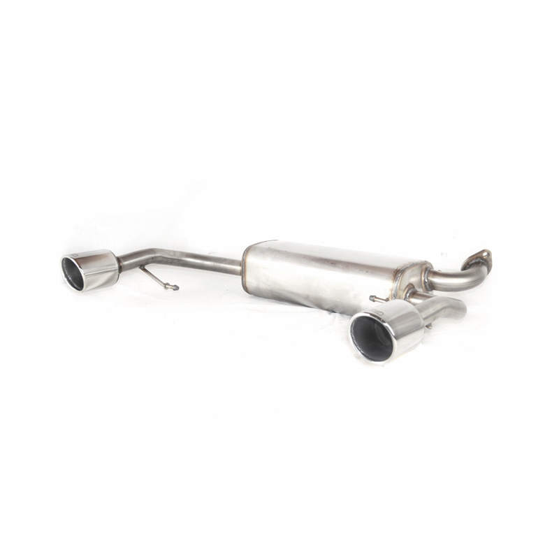 Échappement inoxydable double sur mesure pour Suzuki Swift II 1.6 Sport 92kW 2006-2010 101mm