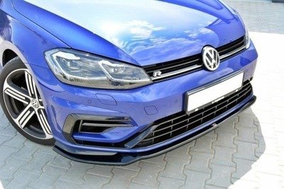 Voorspoiler VW Golf 7.5 R Facelift Glans Zwart