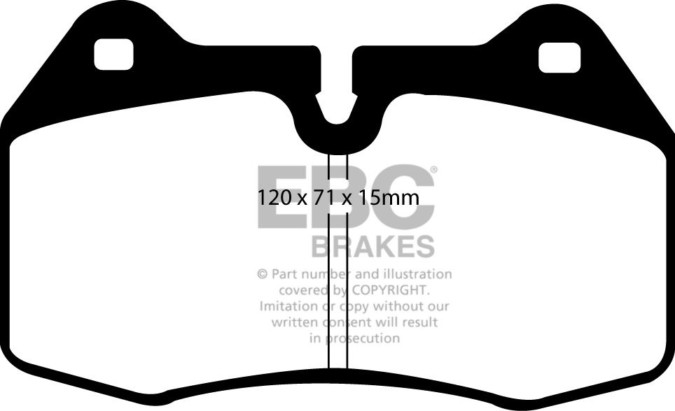 EBC Brakes NISSAN 350Z 3.5 (Brembo) 2003-2009 Remblokken voorzij