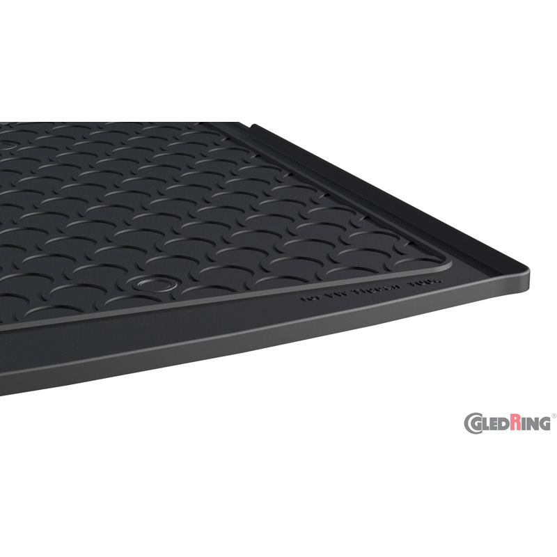 Coquille coffre-arrière Rubbasol (caoutchouc) sur mesure pour Volkswagen Tiguan II 2016-2024 excl. e-Hybrid (5-Personnes) (Sol en bas)