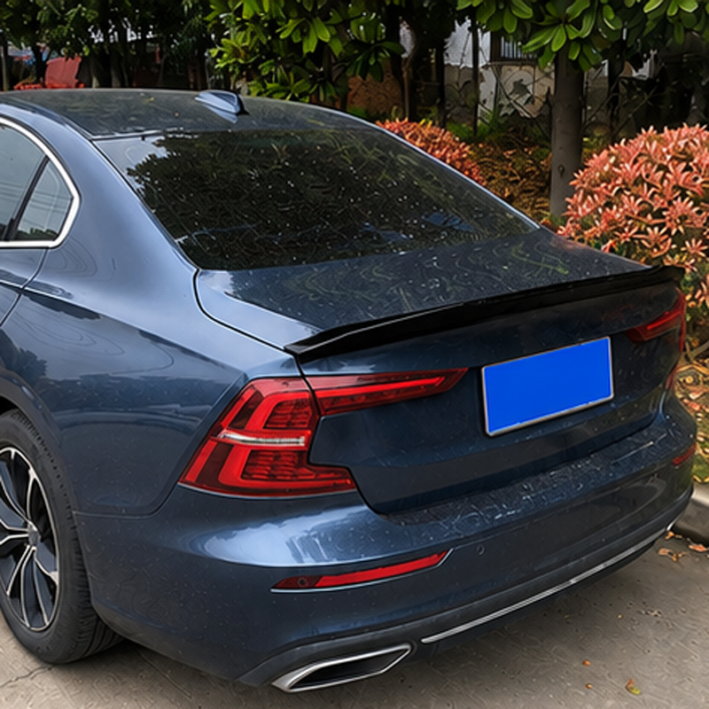 Spoiler arrière sur mesure pour Volvo S60 III 2019- (ABS Noir Luisant)