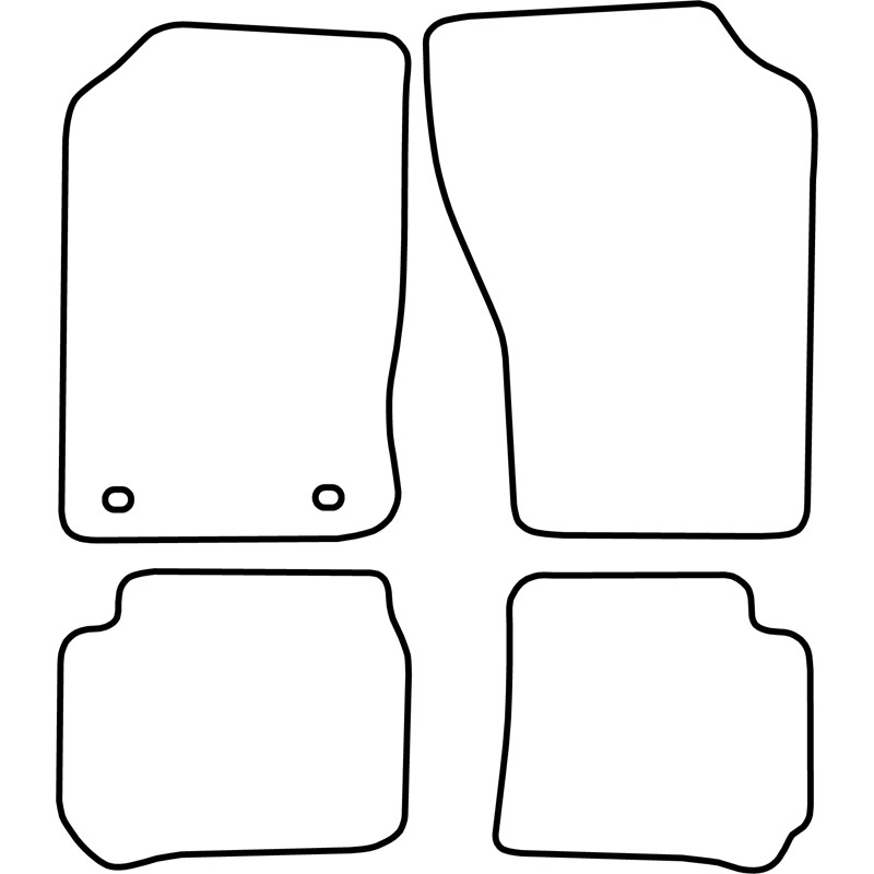 Set de tapis de sol en velours sur mesure pour Subaru Vivio