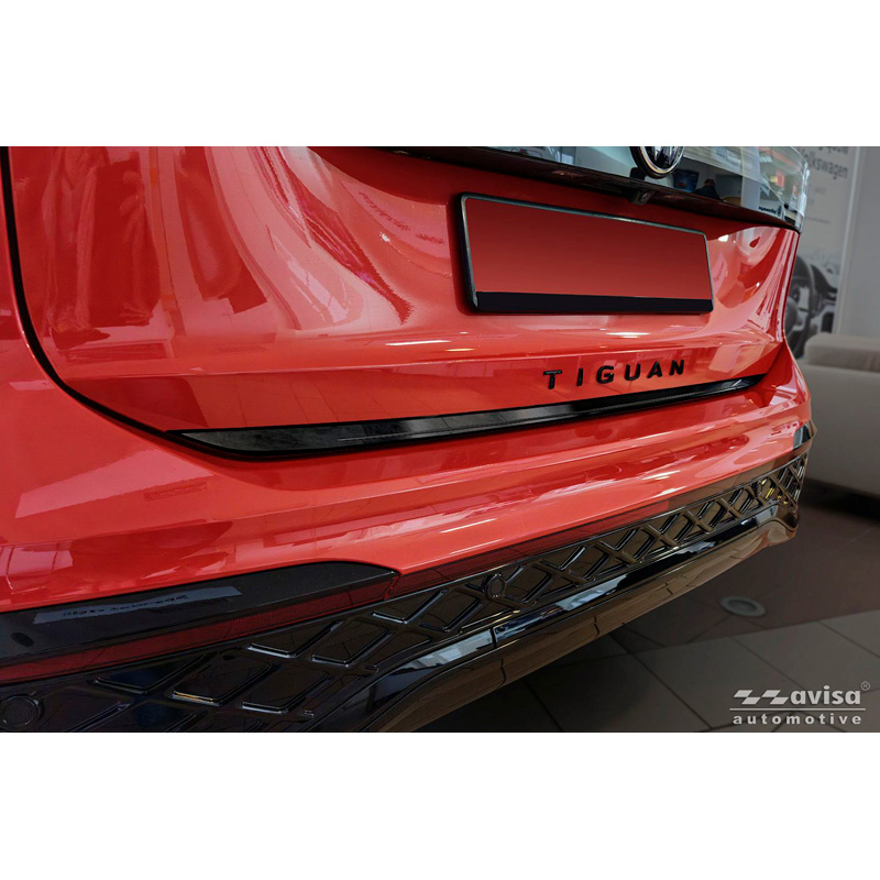 Avisa Moulure de hayon en Inox Noir Chrome sur mesure pour Volkswagen Tiguan III 2024-