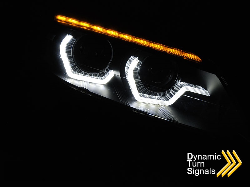 Headlights fits BMW Z4 E89 09-13 Xenon AFS DRL Black Dynamic