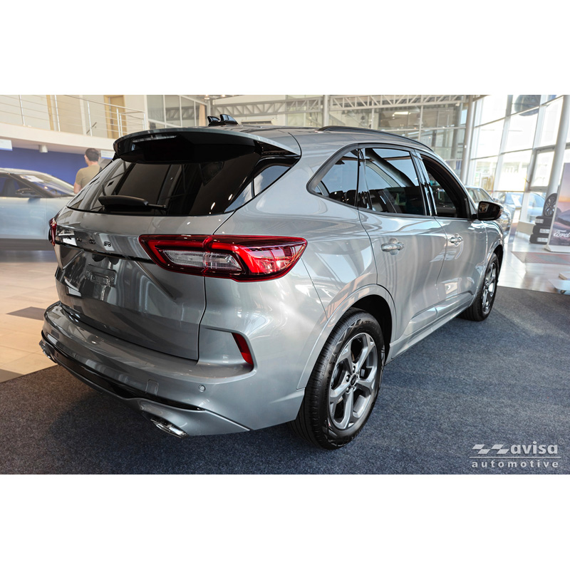 Avisa Moulure de hayon en Inox Noir Chrome sur mesure pour Ford Kuga III 2019-2024 & Facelift 2024-