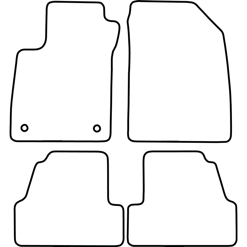 Set de tapis de sol en velours sur mesure pour Chevrolet Trax 2013-