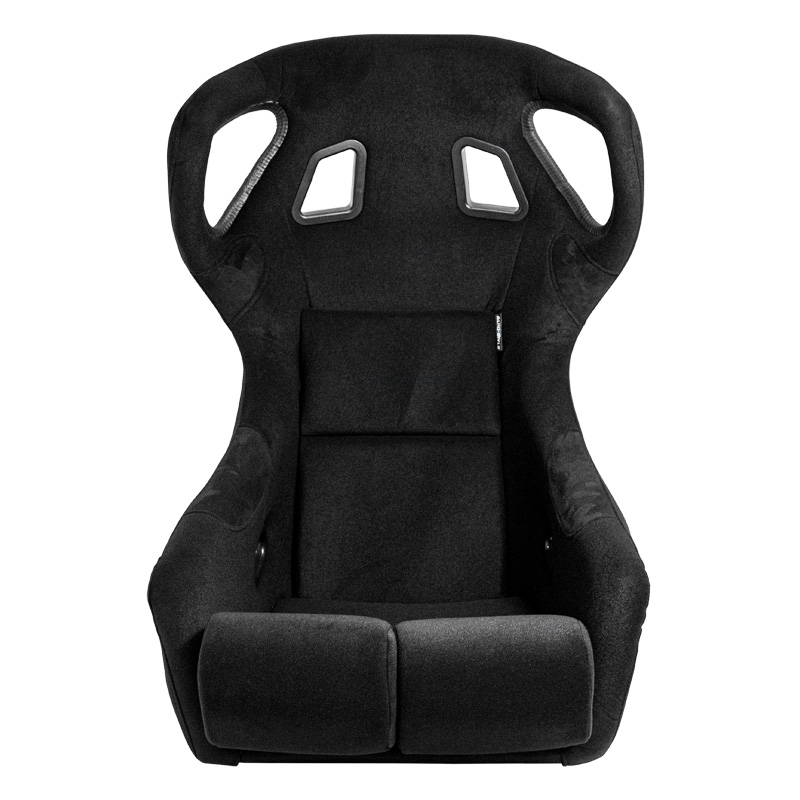 Siège baquet 'BS6' - Noir - Dossier fixe en polyester - incl. glissières