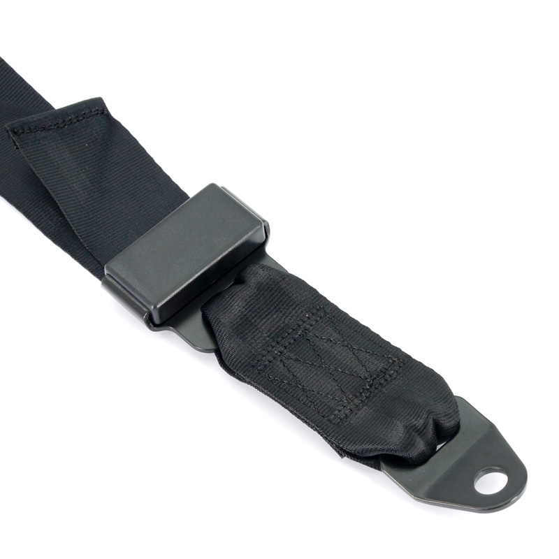 Ceinture de Sport Racing 3-Point Noir + Homologation E (2-inch)