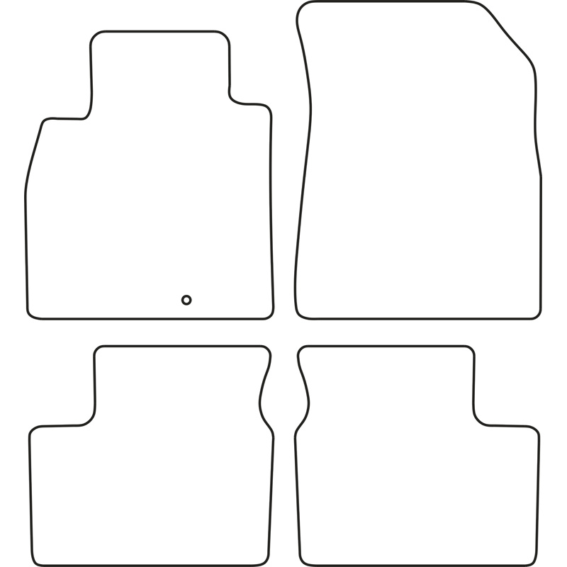 Set de tapis de sol sur mesure pour Nissan Micra 2011-2016