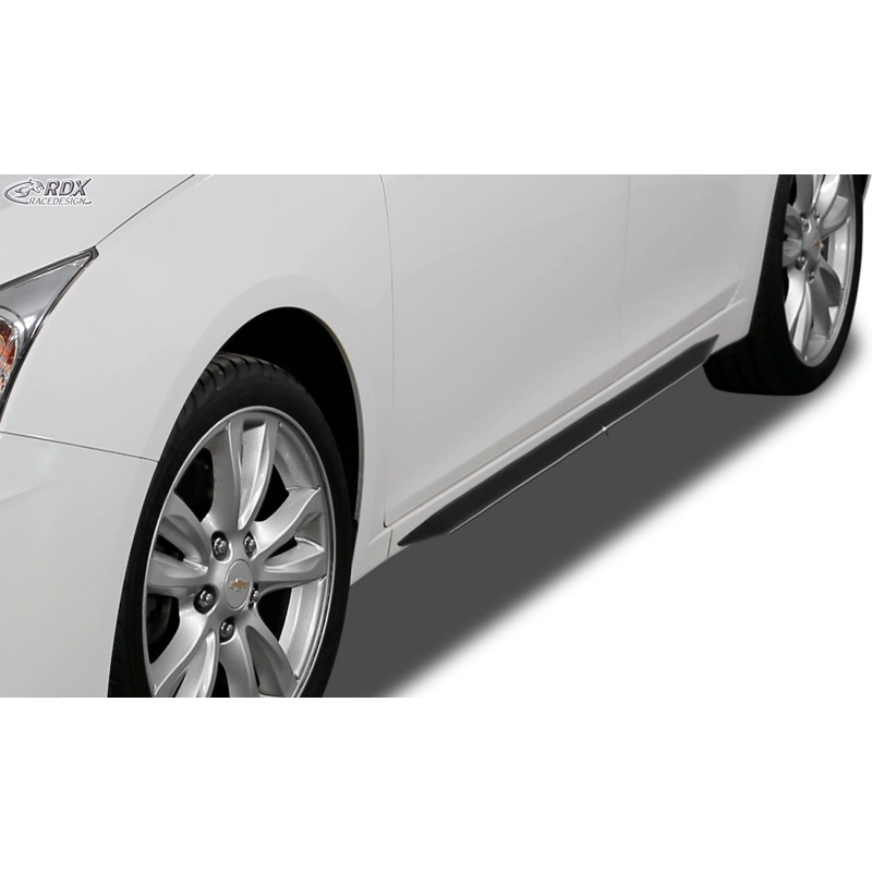 Jupes latérales 'Slim' sur mesure pour Chevrolet Cruze 2009-2015 (ABS noir luisant)