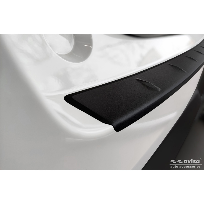 Protection de seuil arrière inox noir mat sur mesure pour MG 4 (EV) 2022- 'Ribs'