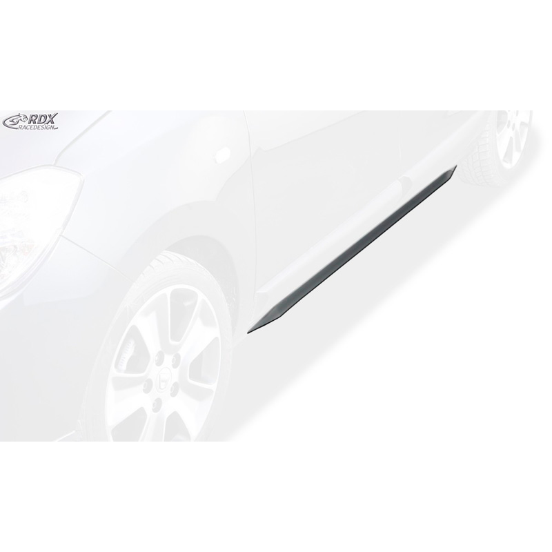 Jupes latérales 'Slim' sur mesure pour Dacia Lodgy (ABS noir luisant)