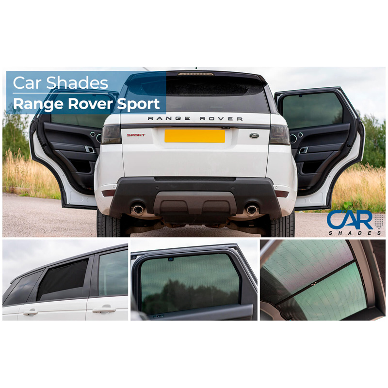 Set de Car Shades sur mesure pour Range Rover Sport 5 portes 2013-2022 (6-pièces)