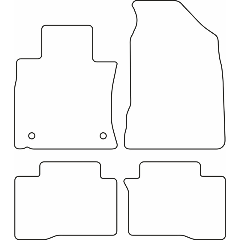 Set de tapis de sol sur mesure pour SsangYong Tivoli 2015-