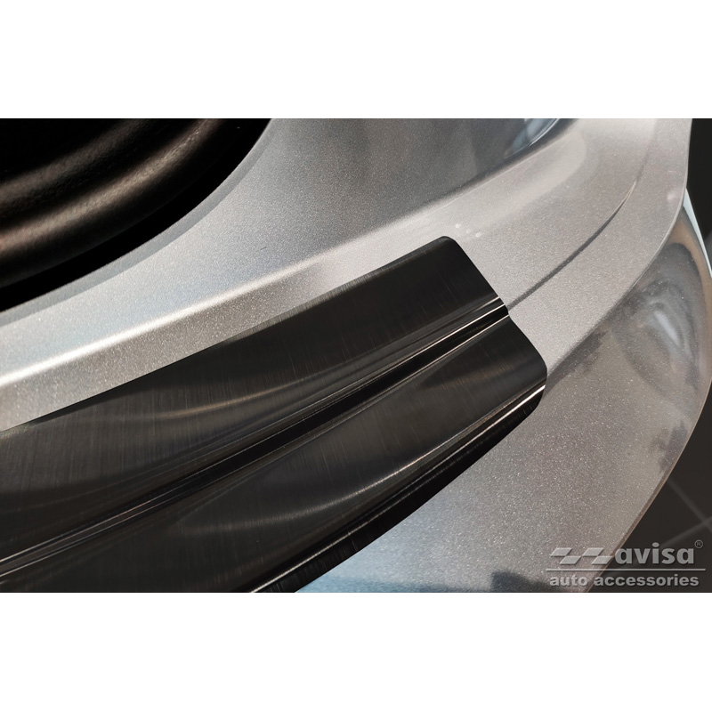 Protection de seuil arrière inox noir sur mesure pour Audi Q5 Sportback 2020- incl. S-Line