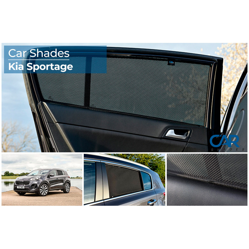 Set de Car Shades (portes arrières) sur mesure pour Kia Sportage 5 portes 2016-2018 (2-pièces)