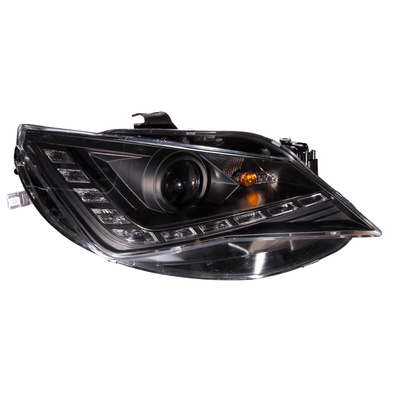Set de Phares incl. DRL sur mesure pour Seat Ibiza 6J 3/5-portes 2013- - Noir