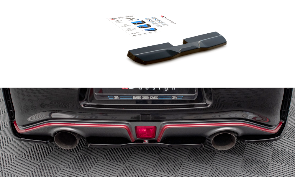 Diffuser Nissan Nismo 370Z Maxton Glans Zwart